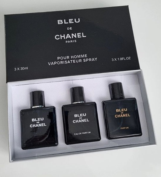 Bleu De Chanel 3 In 1 Gift Set 3x30mL