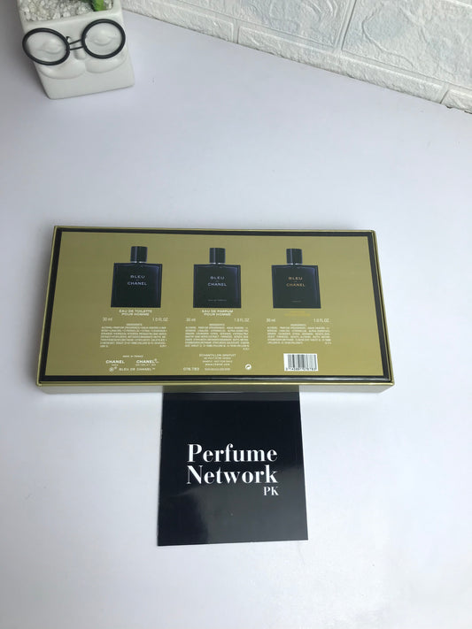 Bleu De Chanel 3 In 1 New Gift Set 3x30mL