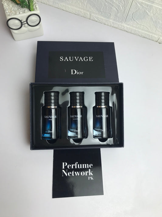 Dior Sauvage 3 In 1 Gift Set 3x30mL